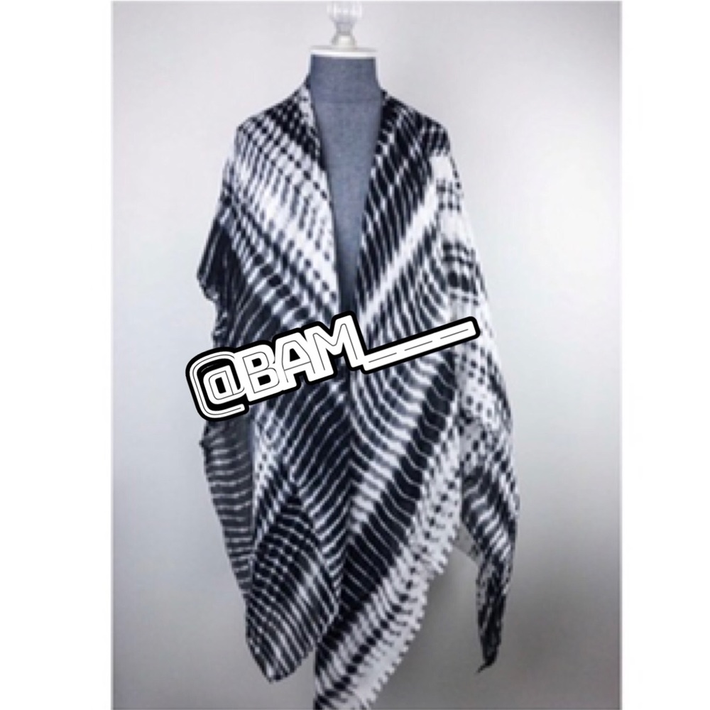 Sustainable sarong viscose Scarf Wrap Shawl Alligator Tie Dye OS 1size Accessory